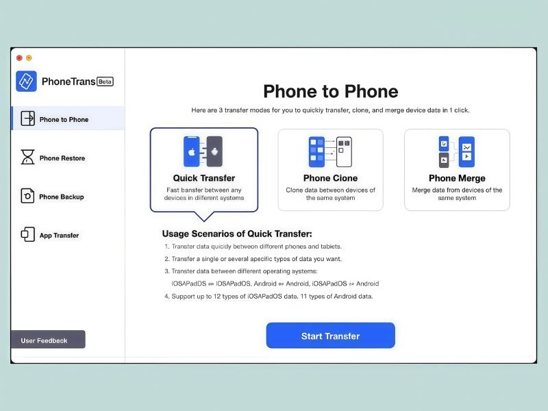 Tiến hành chuyển ảnh từ Android sang iPhone bằng Phonetrans