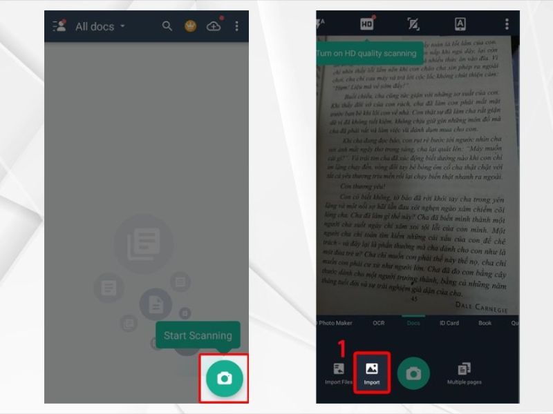 Cách chuyển file ảnh sang Word ở điện thoại