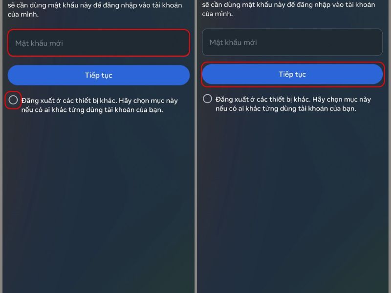 đăng xuất ở những thiết bị khác để đảm bảo an toàn
