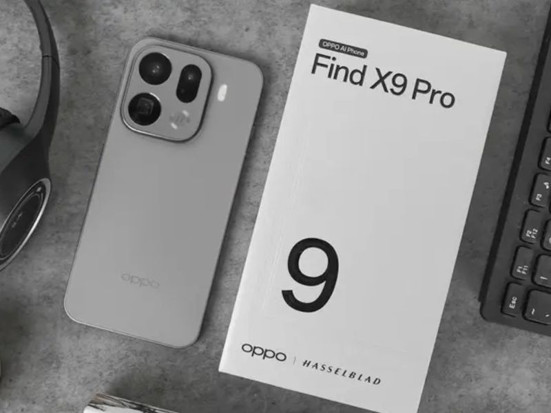 Điện thoại OPPO Find X9 Pro màu xám titan