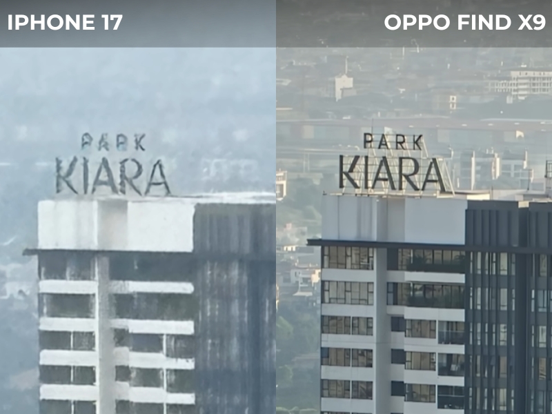 Khả năng zoom trên camera của iPhone 17 và OPPO Find X9