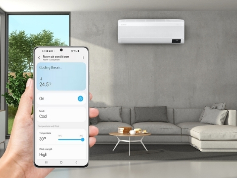 ĐIều khiển điều hòa bằng điện thoại Samsung đơn giản