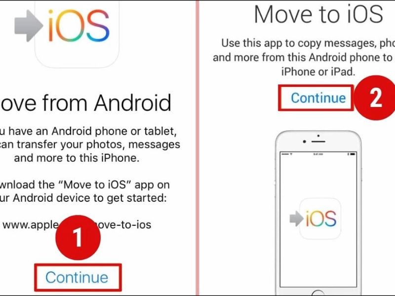 Sử dụng Move to IOS