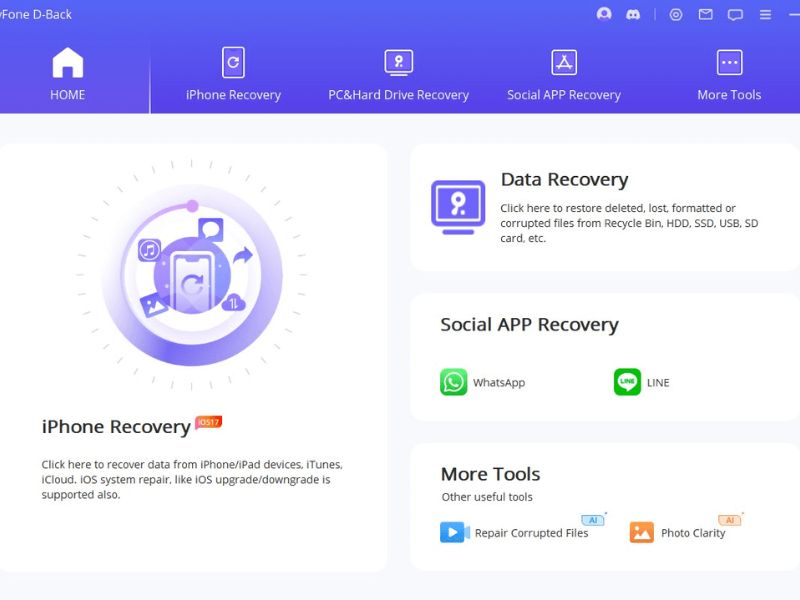 Dùng phần mềm iMyFone D-back để khôi phục tin nhắn đã xóa