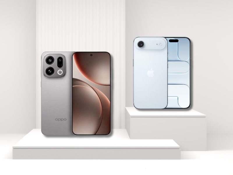 So sánh OPPO Find X9 vs iPhone Air