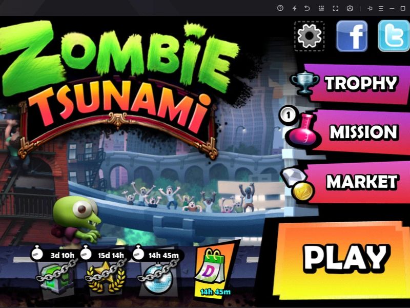 Trò chơi tuổi thơ trên điện thoại Zombie Tsunami