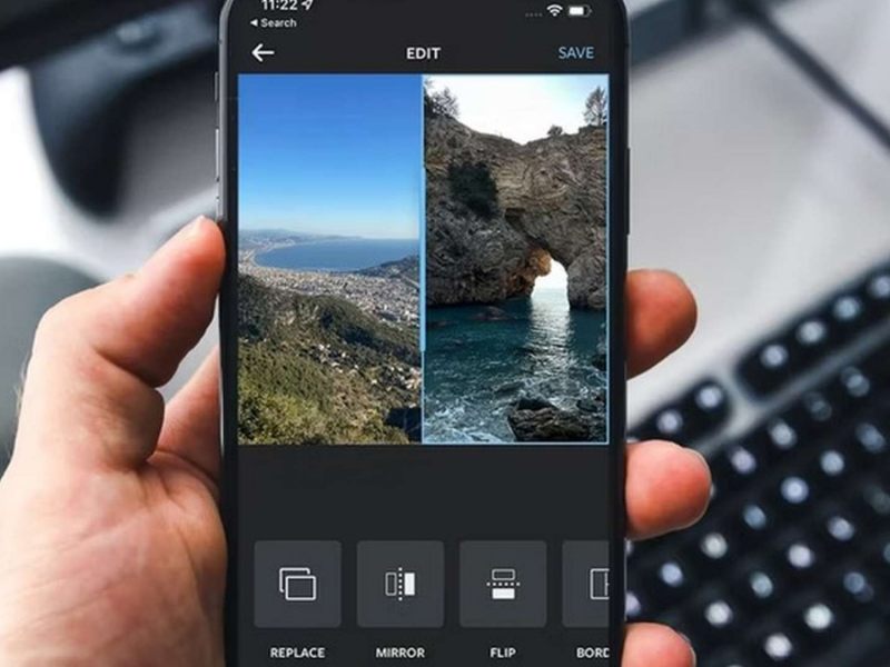 Ghép 2 ảnh thành 1 trên điện thoại iPhone