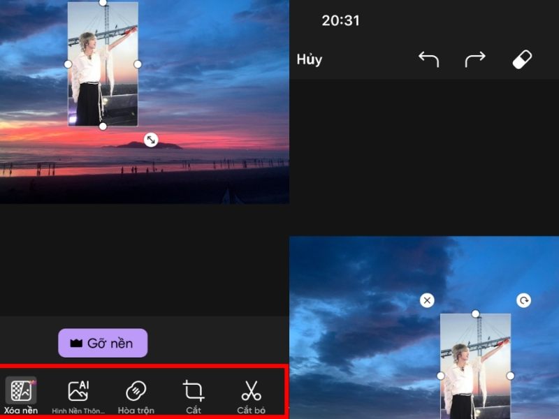 Ghép chồng 2 ảnh thành 1 ảnh trên điện thoại