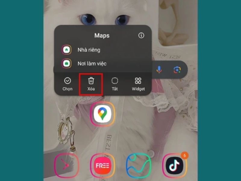 Gỡ bỏ cài đặt Google maps