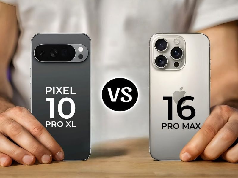 So sánh Google Pixel 10 Pro XL vs iPhone 16 Pro Max