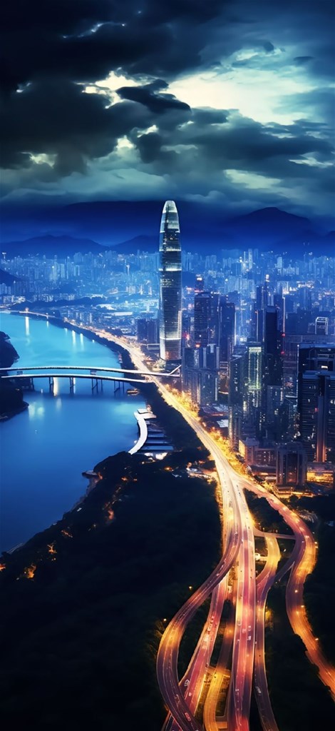 Hình nền Find X9 thành phố