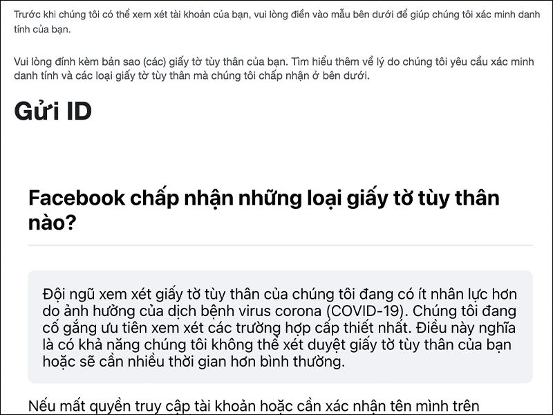 lấy lại tài khoản facebook