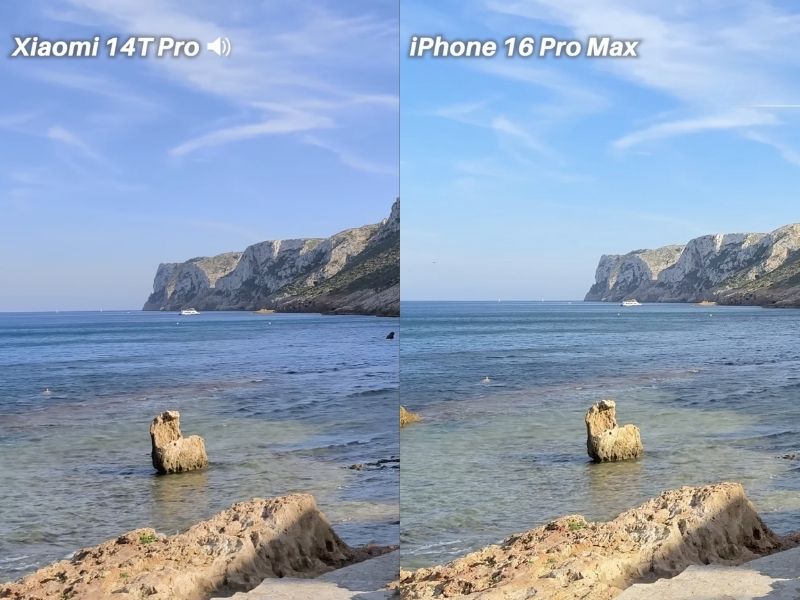 Ảnh chụp trên iPhone 16 Pro Max và Xiaomi 14T Pro