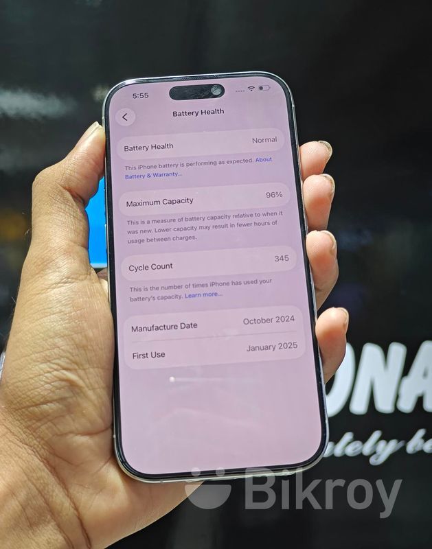 Dung lượng pin tối đa còn 96% sau 1 năm
