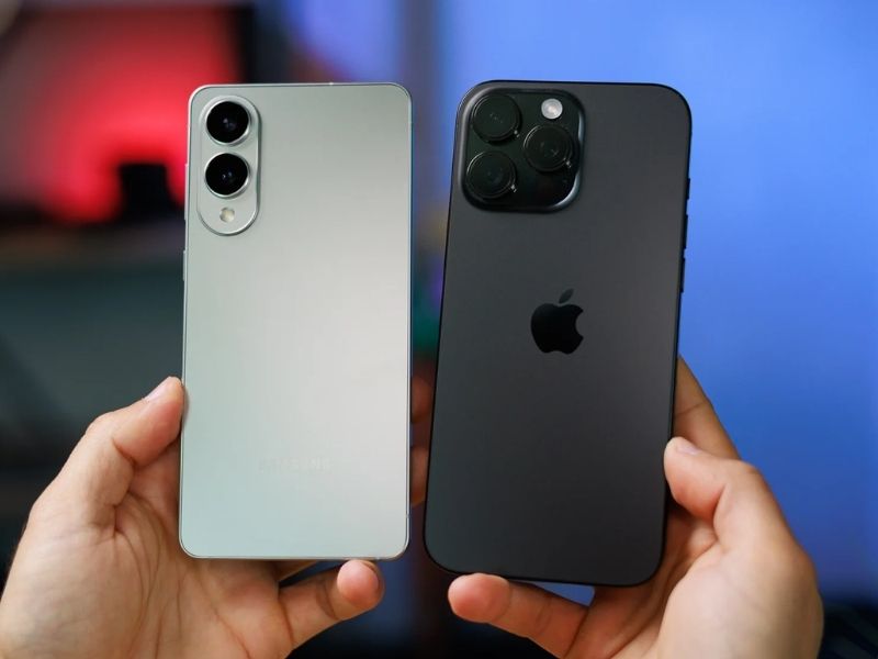 Điện thoại Samsung Galaxy S25 Edge vs iPhone 16 Pro Max