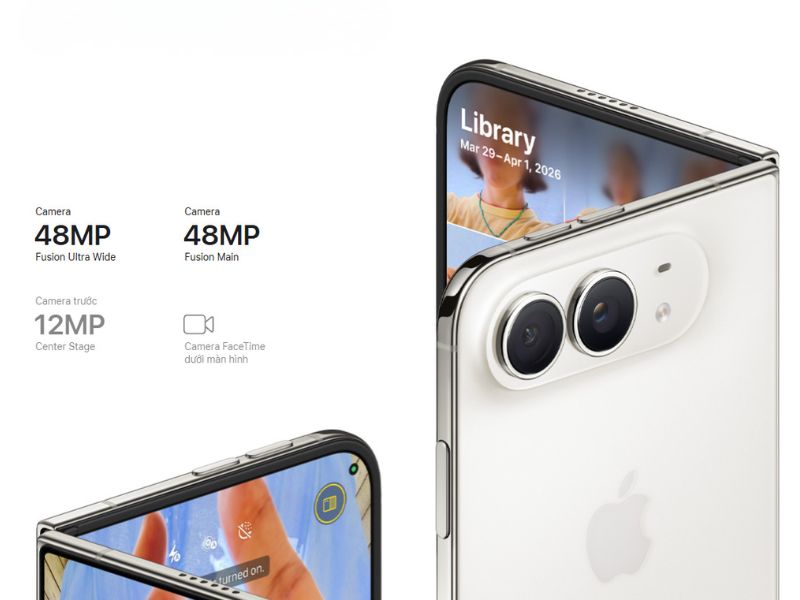 Camera sắc nét trên iPhone gập đầu tiên của Apple