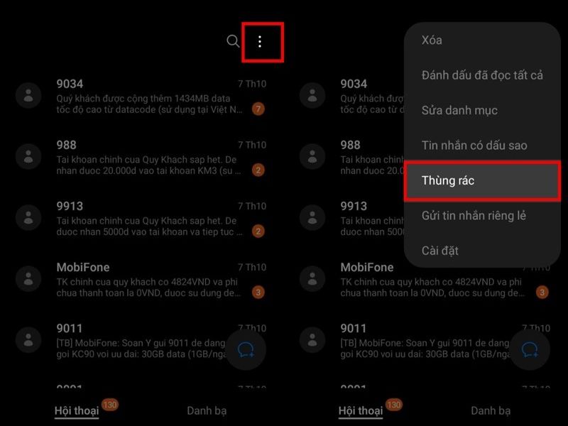 Hướng dẫn khôi phục tin nhắn SMS trên điện thoại Samsung