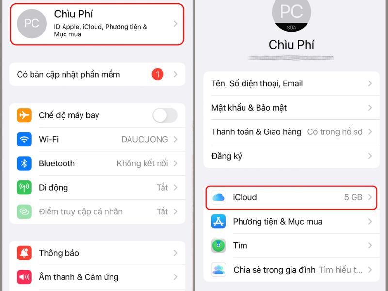 Khôi phục tin nhắn đã xóa bằng iCloud