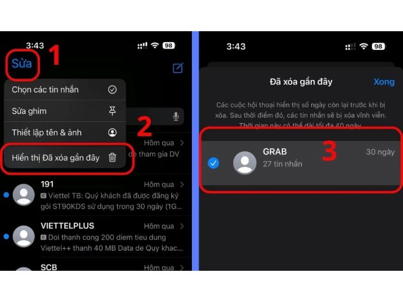 Hướng dẫn khôi phục tin nhắn SMS trên điện thoại iPhone