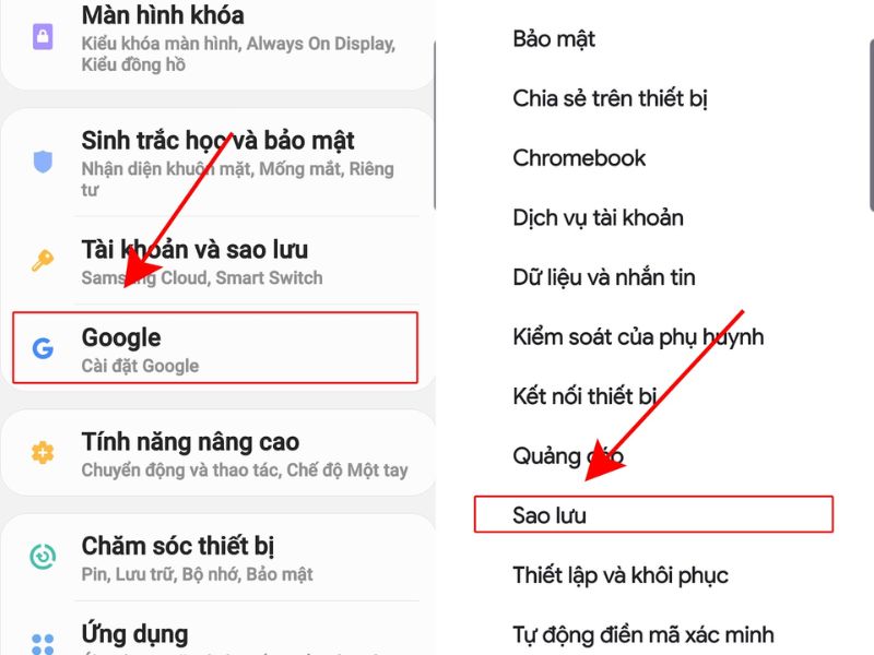 Khôi phục tin nhắn đã xóa bằng bản sao lưu của Google
