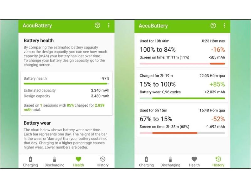 Cách kiểm tra pin điện thoại di động Samsung bằng app AccuBattery 