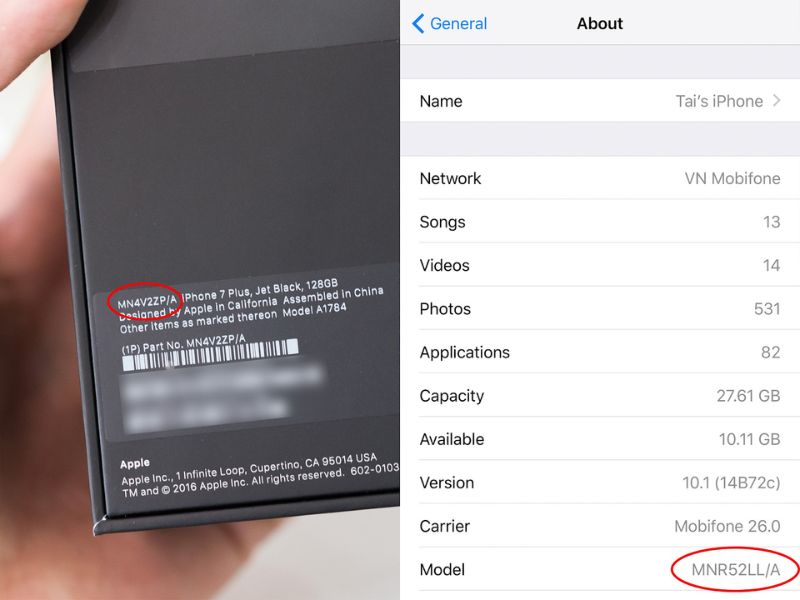 Kiểm tra trong phần cài đặt của iPhone