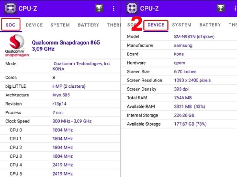 Kiểm tra xuất xứ của Samsung qua CPUZ