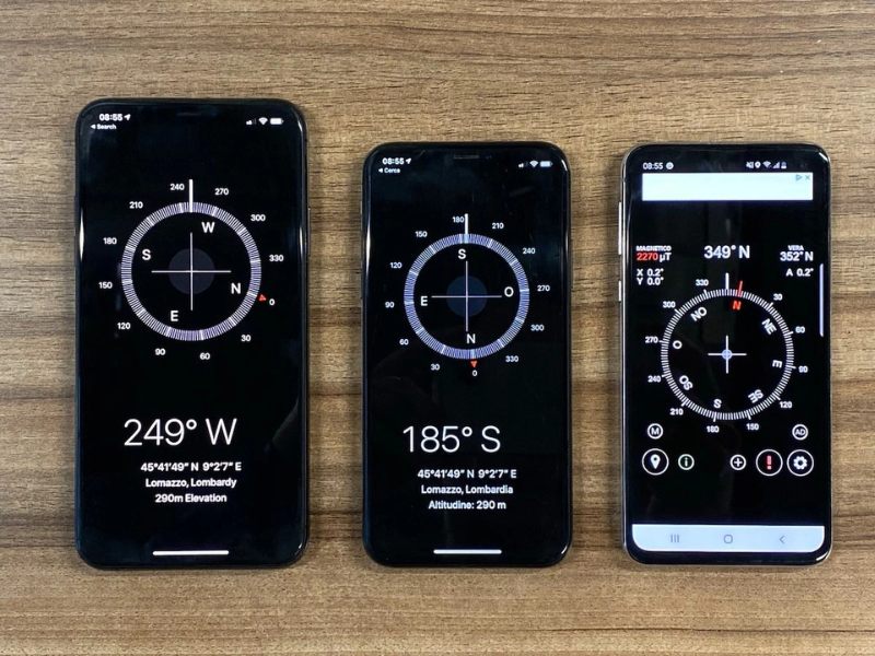 Ứng dụng Compass trên iPhone