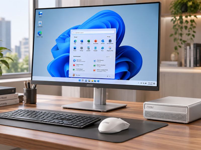 RAM và bộ nhớ MSI EdgeMesa N AI+ hỗ trợ làm việc linh hoạt