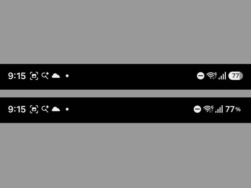 One UI 8.5 hiển thị pin mới