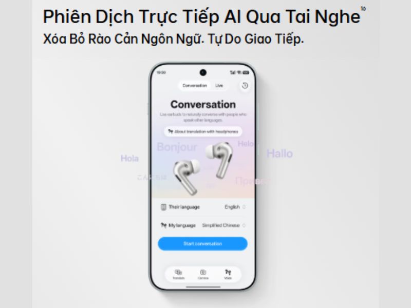 OPPO Find X10 tích hợp khả năng phiên dịch trực tiếp bằng AI
