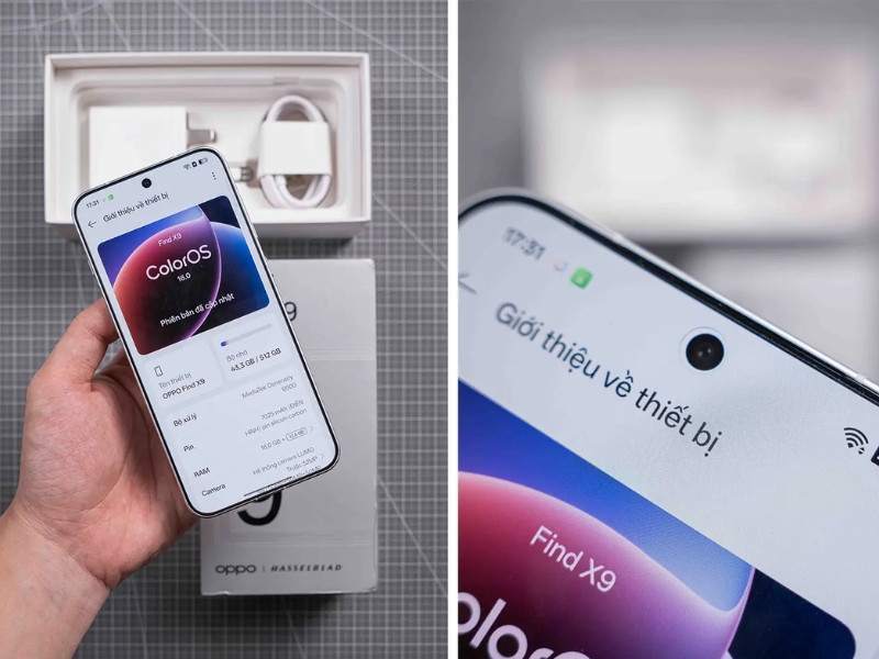 OPPO Find X9 với bộ nhớ lớn