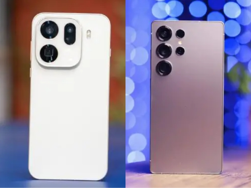 Điện thoại OPPO Find X9 và Samsung Galaxy S25 Ultra