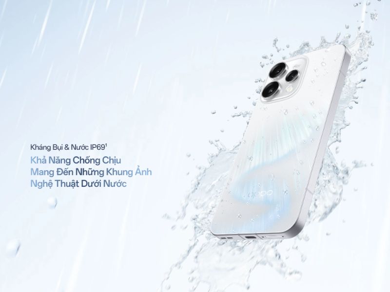 OPPO Reno15 5G bền bỉ với IP69