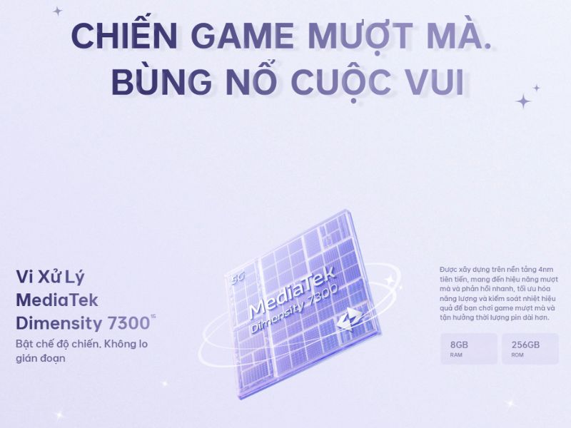 HIệu năng mạnh mẽ trên OPPO Reno16 F