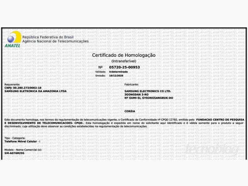 Thông tin rò rỉ pin Samsung Galaxy A07