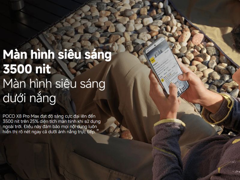 Màn hình AMOLED 1.5K: Đỉnh cao hiển thị với độ sáng 3.500 Nits