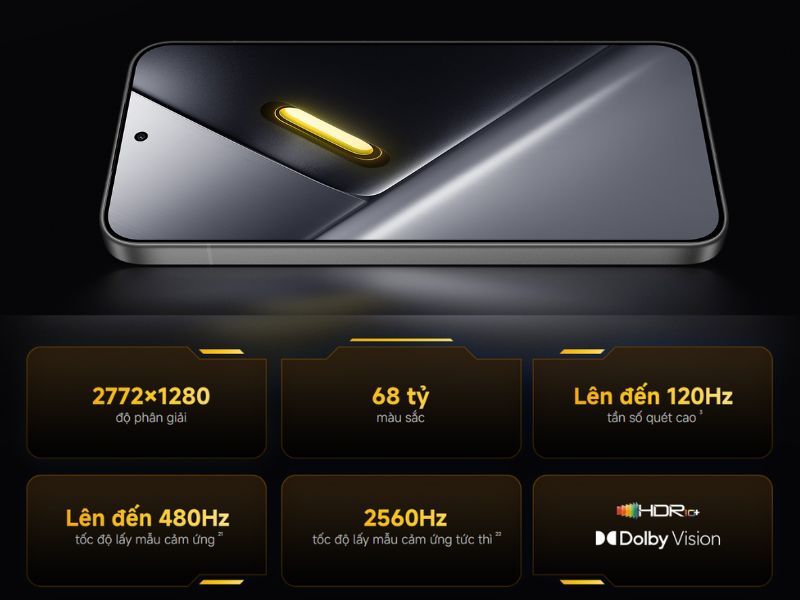 Màn hình hiển thị sắc nét trên POCO X8 Pro Max
