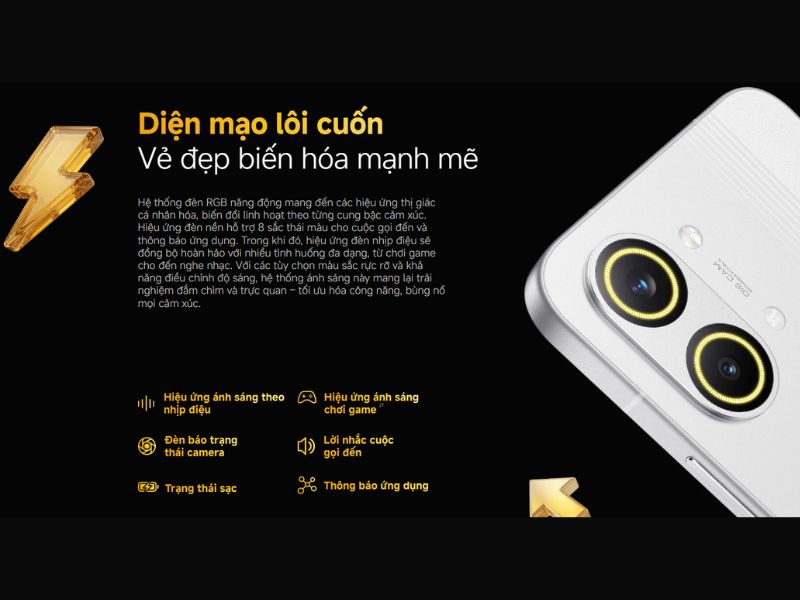 Thiết kế đèn sáng trên cụm camera POCO X8 Pro Max