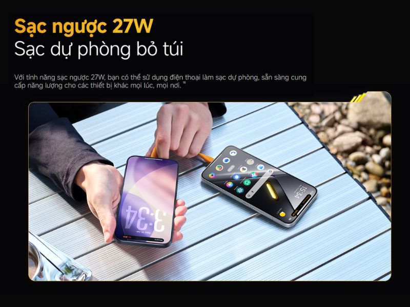 Công nghệ sạc ngược 27W trên POCO X8 Pro Max