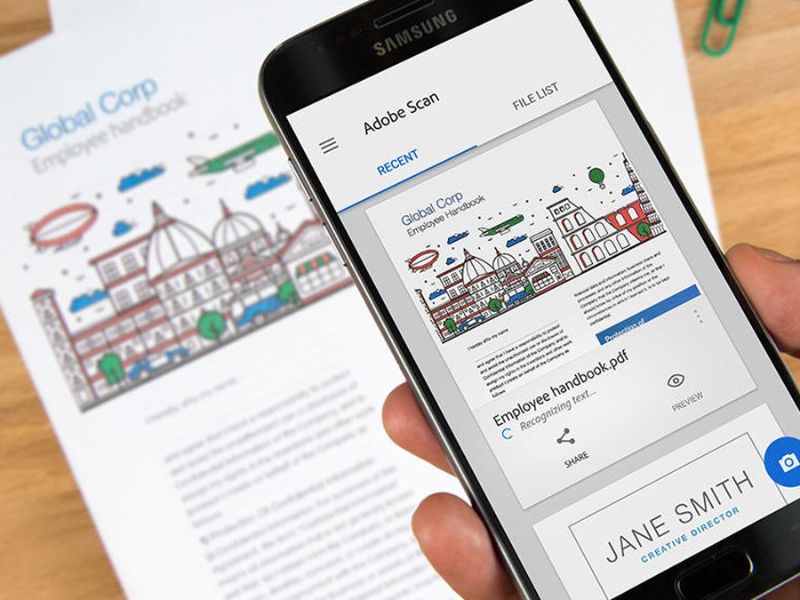 Sacn tài liệu bằng điện thoại Android