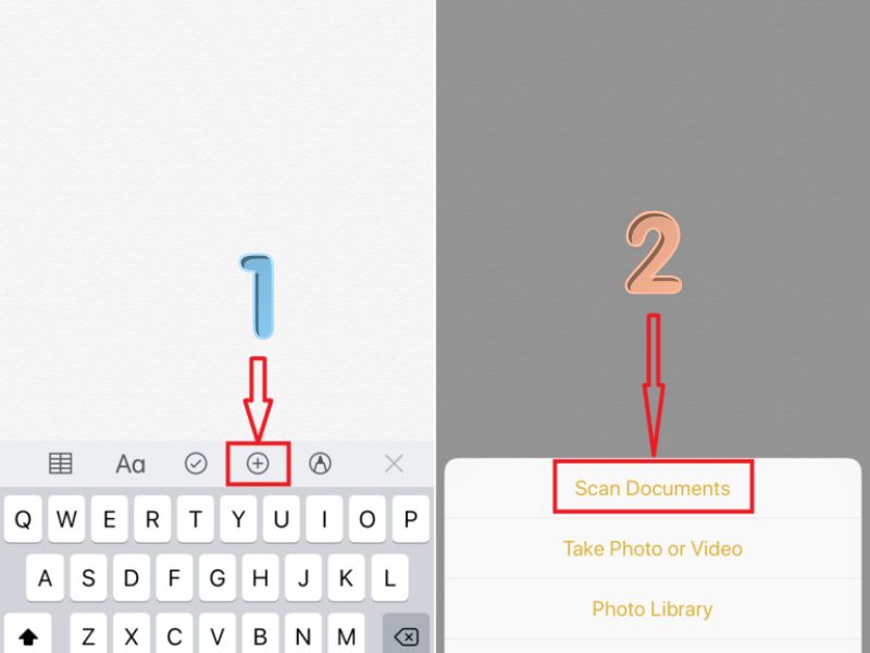 Scan tài liệu bằng ghi chú trên iPhone
