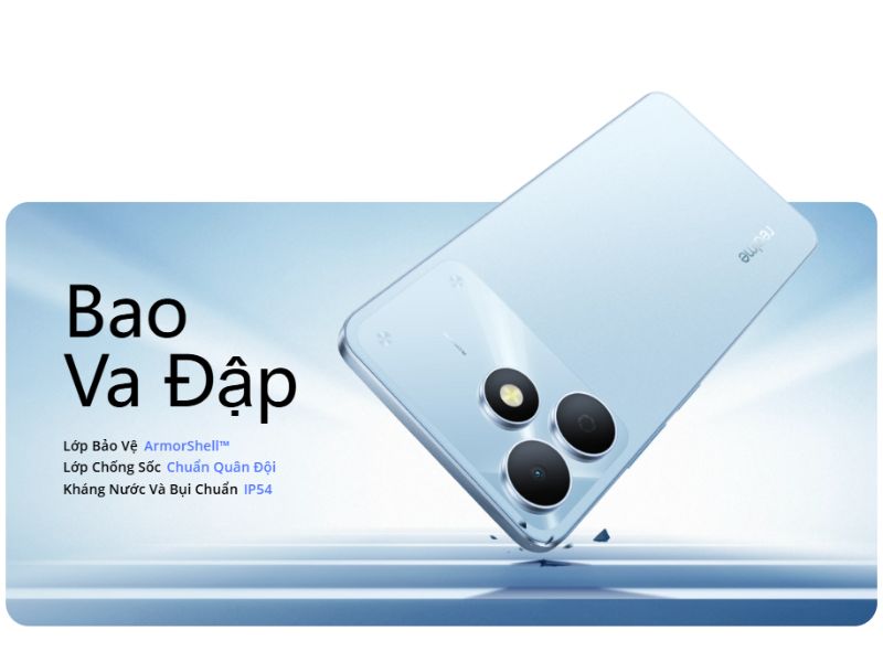 Khả năng chịu va đập trên Realme Note 80