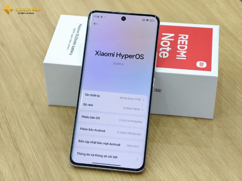 AI quản lý pin của Redmi Note 15 5G