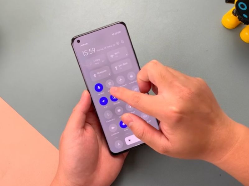 Chụp màn hình Redmi Note 15 từ trung tâm điều khiển