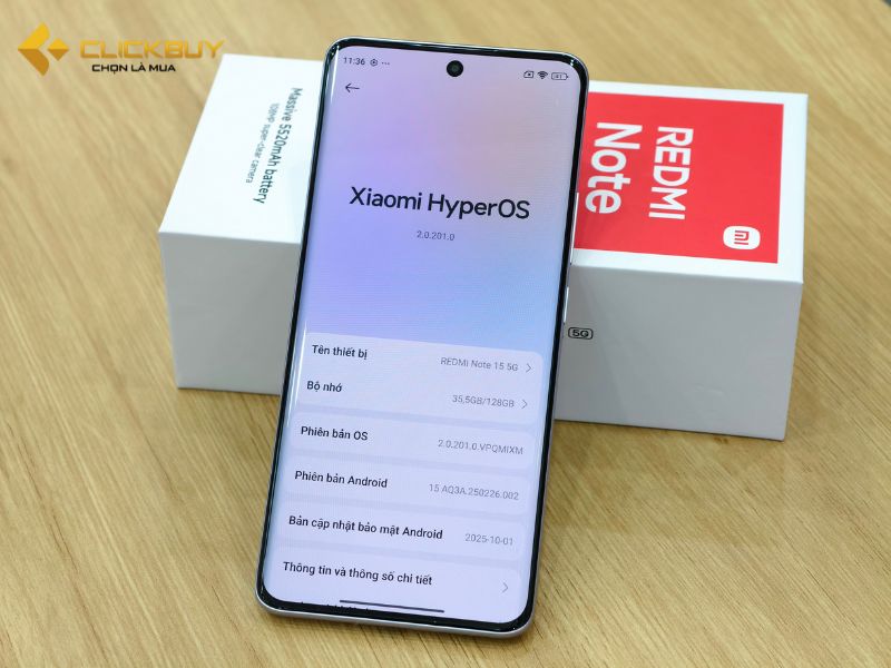 Mua Redmi Note 15 5G chính hãng tại Clickbuy