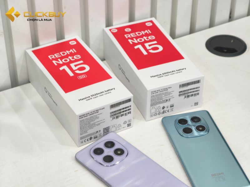 So sánh 2 phiên bản Redmi Note 15 4G và 5G