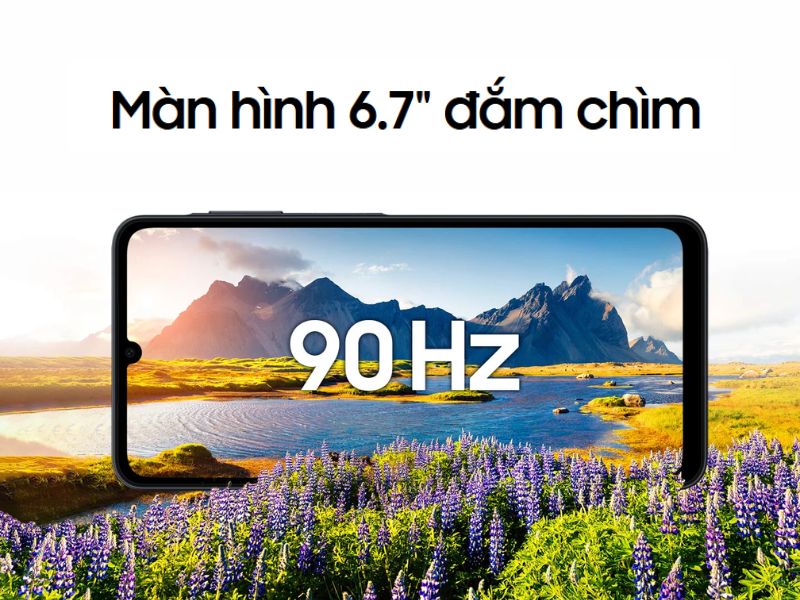 Màn hình 90Hz trên Samsung Galaxy A07s