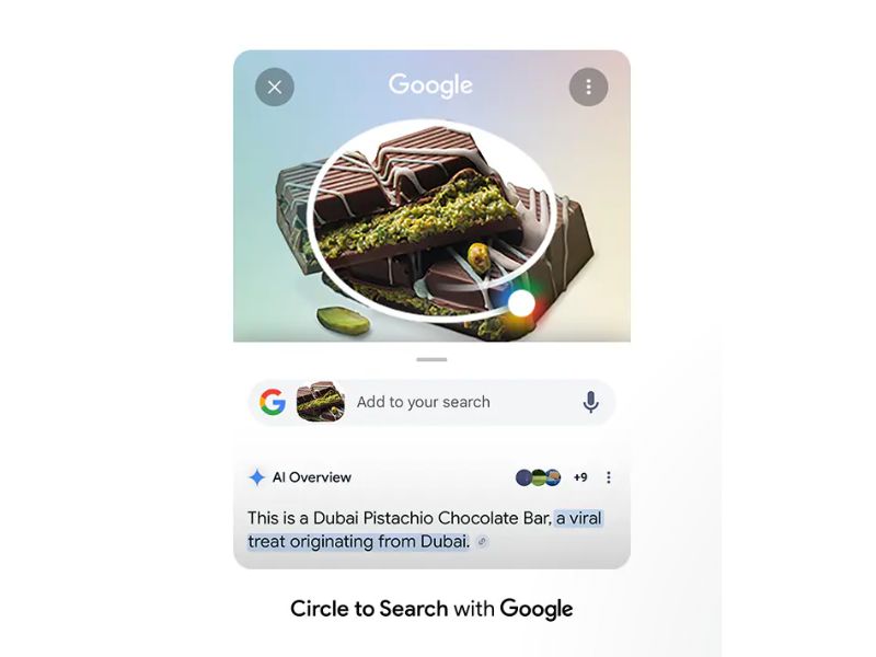 Khoanh tròn để tìm kiếm với Google hỗ trợ AI tiện lợi