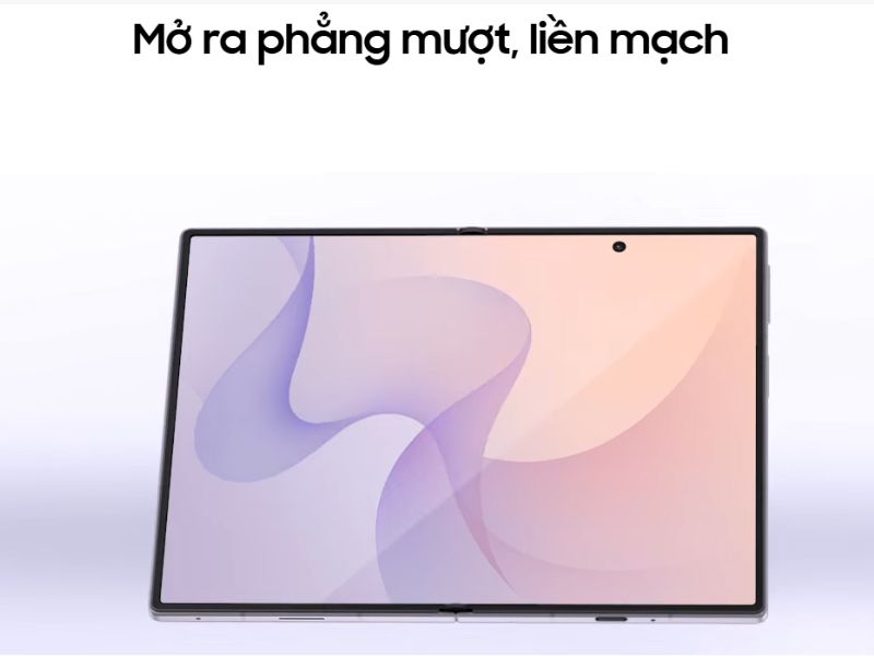 Bản lề không nếp gấp mở mượt mà trên Fold8